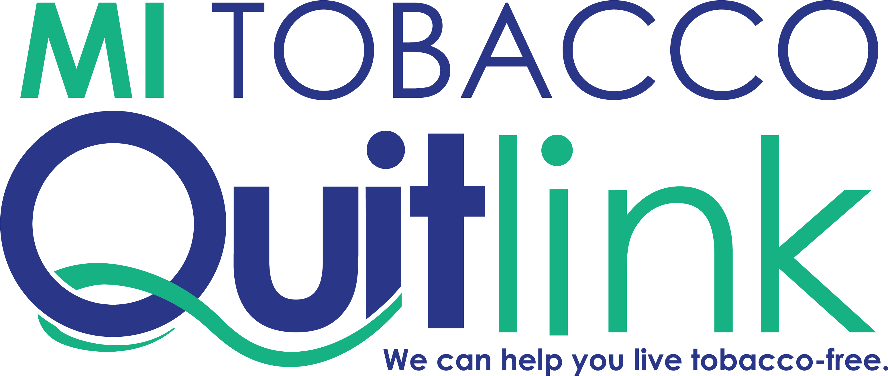 Michigan Tobacco Quitlink Logo activate to go to home